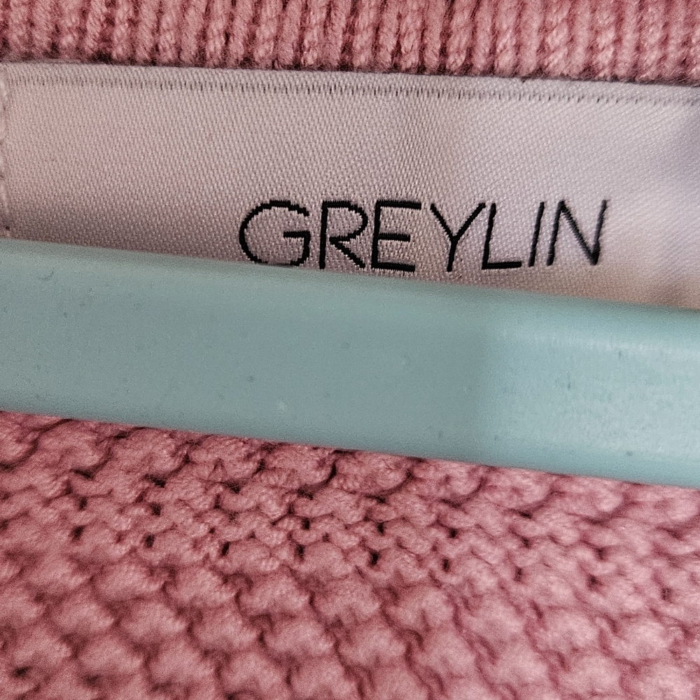 Greylin Pink Button-Up Cardigan - Picture 3 of 3